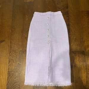 Zara Lilac Tweed Skirt